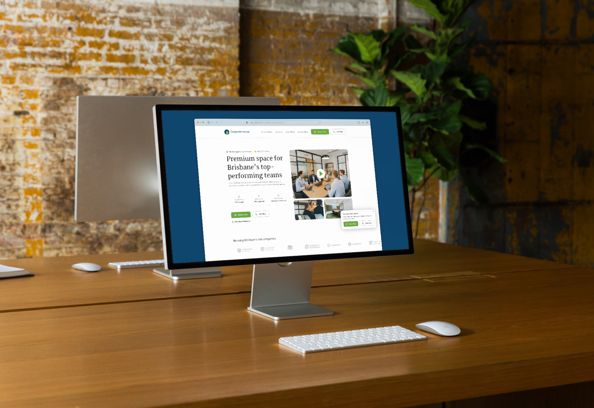 Corporate House landing page hero image by Colony Placemaker